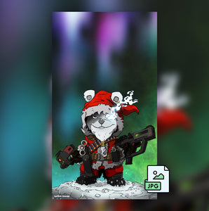 Tactical Teddies® Digital Wallpaper: Eule the Red