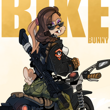Load image into Gallery viewer, Myst Biker Bunny